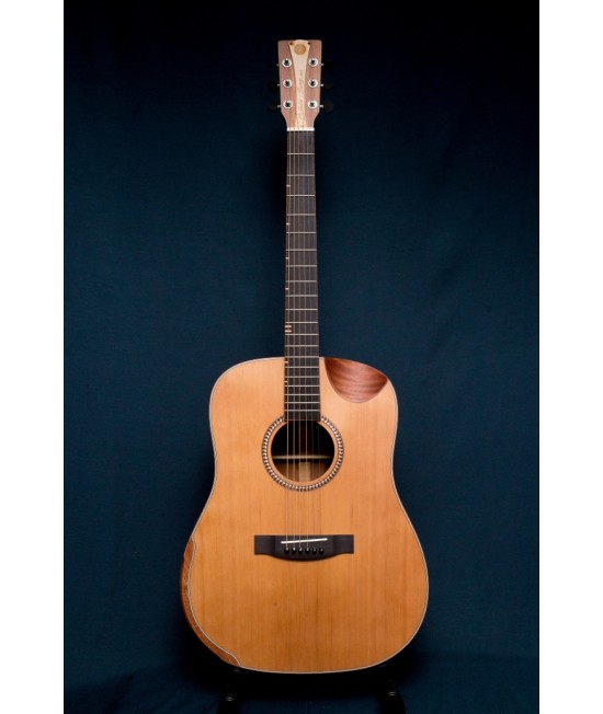 CALVIN SANG CS-7 半缺角手工單板木結他